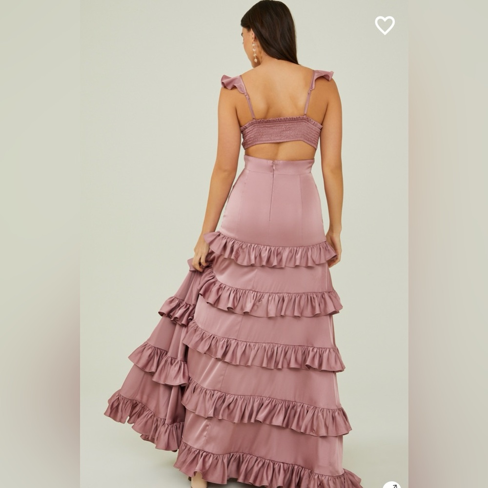 NWT Altar’d State Maxi Dress Rose Medium - Picture 4 of 5